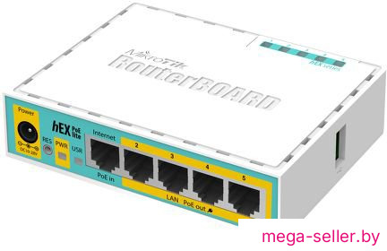 Маршрутизатор Mikrotik hEX PoE lite [RB750UPr2]