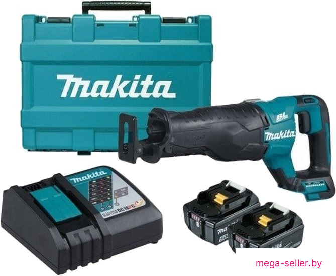 Сабельная пила Makita DJR187RTE (с 2-мя АКБ, кейс)