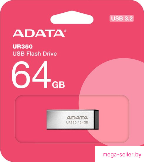 USB Flash ADATA UR350 64GB UR350-64G-RSR/BK