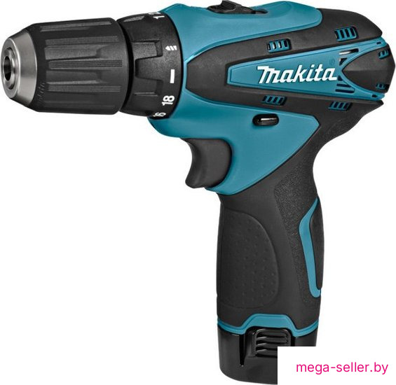 Дрель-шуруповерт Makita DF330DWE (с 2-мя АКБ, кейс)