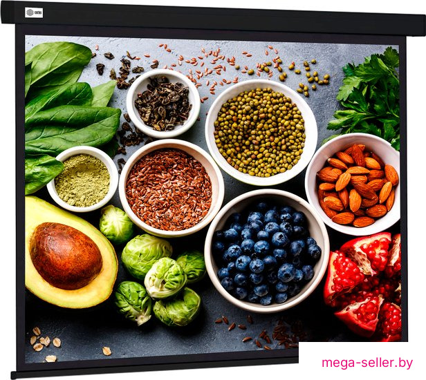 Проекционный экран CACTUS Wallscreen 187x332 CS-PSW-187X332-BK