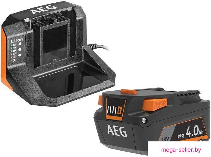 Аккумулятор с зарядным устройством AEG Powertools SET L1840S 4935478933 (18В/4 Ah + 18В)