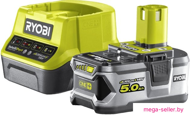 Аккумулятор с зарядным устройством Ryobi RC18120-150 ONE+ 5133003366 (18В/5.0 а*ч + 18В)