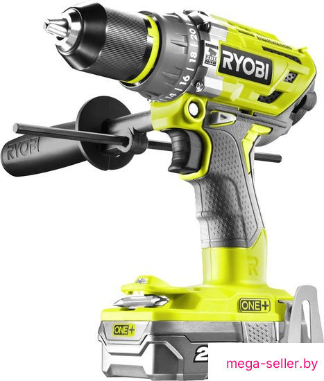 Ударная дрель-шуруповерт Ryobi R18PD7-220B 5133004295 (с 2-мя АКБ, кейс)