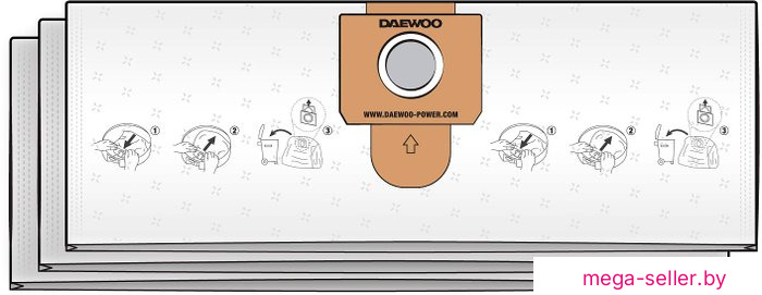 Фильтр-мешок Daewoo Power DAVC 20TBH (3 шт)