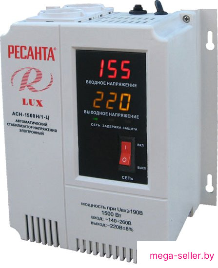 Стабилизатор напряжения Ресанта Lux АСН-1500Н/1-Ц