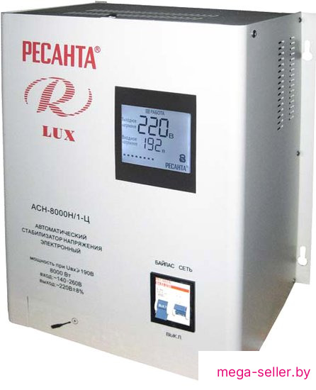 Стабилизатор напряжения Ресанта Lux АСН-8000Н/1-Ц