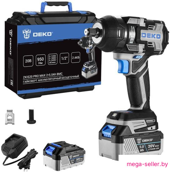 Гайковерт Deko ZKIS20 Pro Max 083-1088 (с 2-мя АКБ, кейс)
