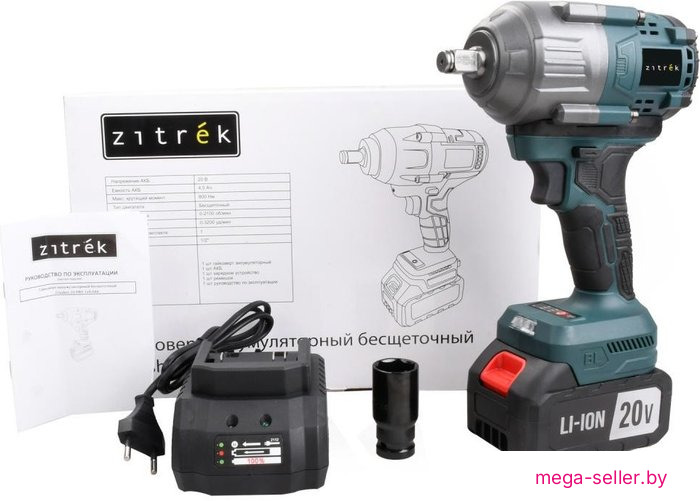 Гайковерт Zitrek Crusher 20 PRO 085-1019 (с 1-им АКБ)