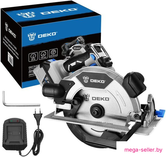 Дисковая (циркулярная) пила Deko DKCS20DA PRO 085-1156 (с 1-им АКБ)