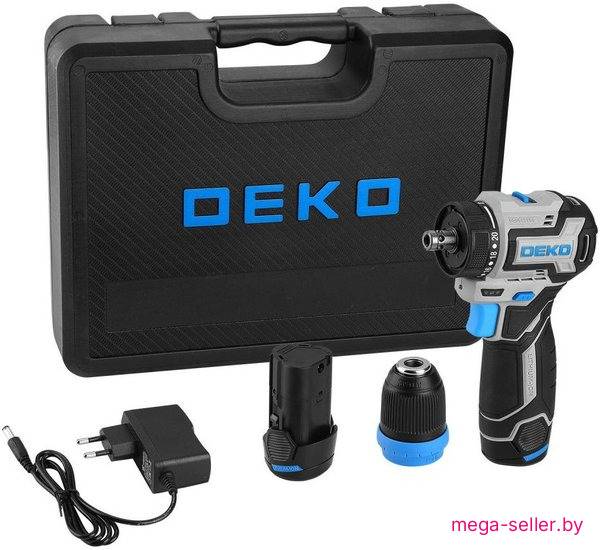 Дрель-шуруповерт Deko Loner 12V PRO 085-1122 (с 2-мя АКБ, кейс)