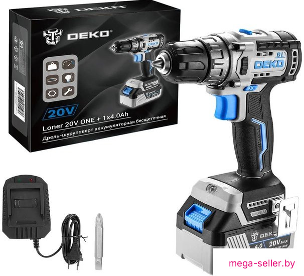 Дрель-шуруповерт Deko Loner 20V ONE+ 085-1004 (с 1-им АКБ)