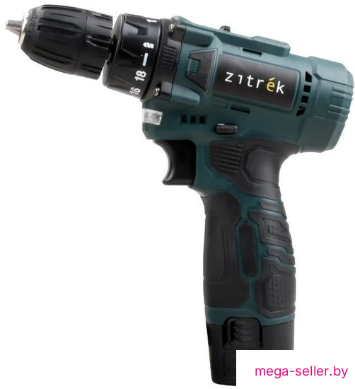 Дрель-шуруповерт Zitrek Green 12V Max 085-1016 (с 2-мя АКБ)
