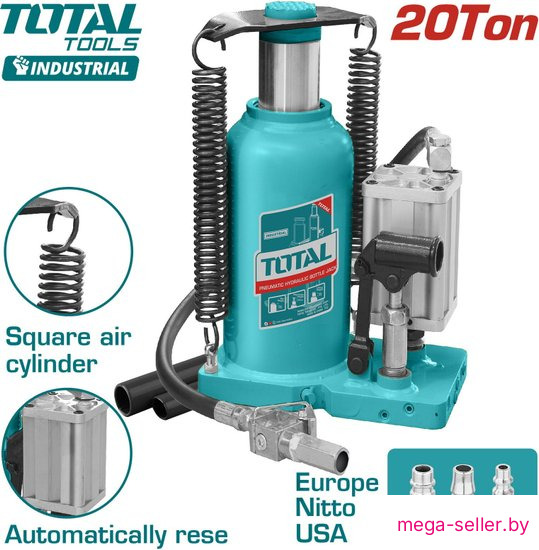Бутылочный домкрат Total THT109206 20т