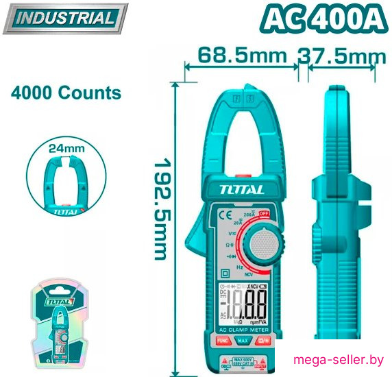 Токовые клещи Total TMT762001