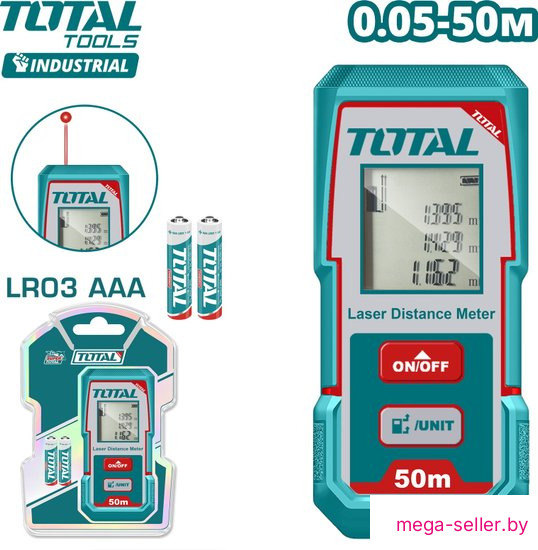 Лазерный дальномер Total TMT55016