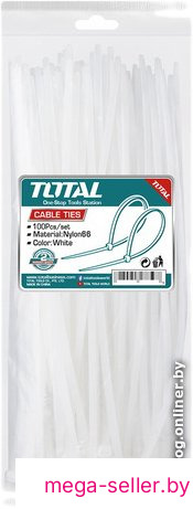 Стяжка для кабеля Total THTCT4001 (100 шт)