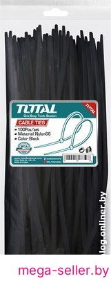 Стяжка для кабеля Total THTCTB45076 (100 шт)