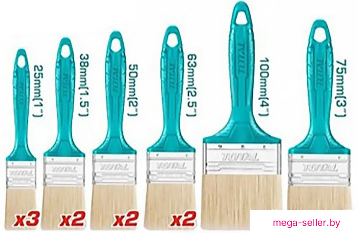 Кисть малярная Total THT84501201 (12шт)