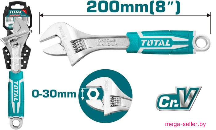Ключ разводной Total THT101086