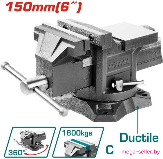 Тиски Total THT6166