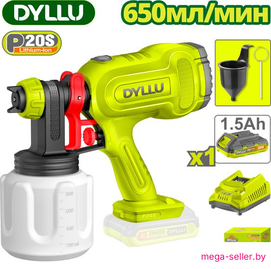 Краскораспылитель Dyllu DTSU30662 (с 1-им АКБ)