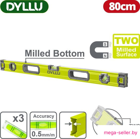 Уровень строительный Dyllu DTSL3G80