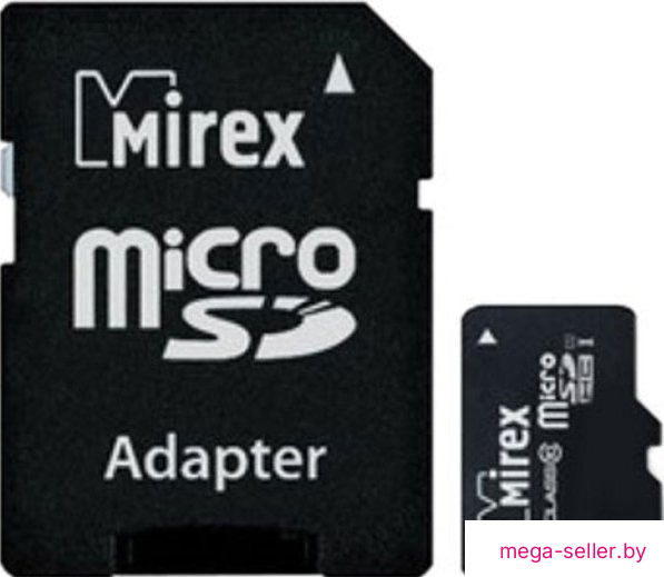 Карта памяти Mirex microSDXC UHS-I (Class 10) 128GB + адаптер [13613-AD10S128]