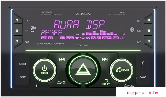 USB-магнитола Aura Venom-D868DSP