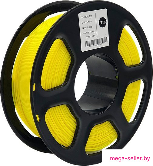 Филамент Mitek PETG (1.75мм, 1кг, желтый прозрачный)