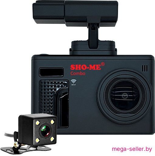 Видеорегистратор-радар детектор-GPS информатор (3в1) Sho-Me Combo Note WiFi DUO