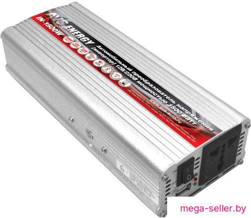 Автомобильный инвертор AVS 12/220V IN-1500W