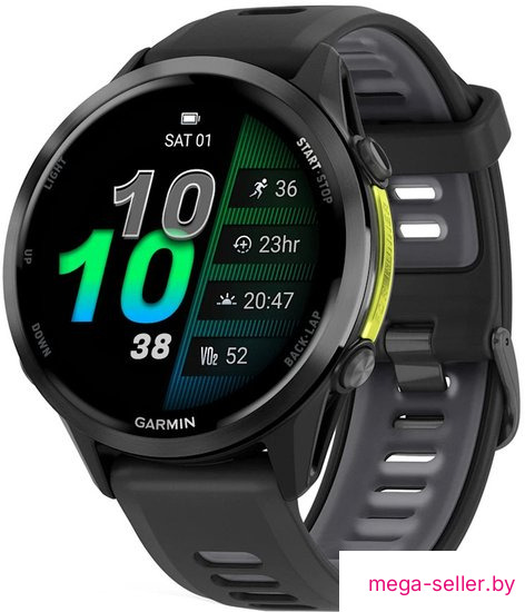 Умные часы Garmin Forerunner 970 47 мм (темно-серый/серый)