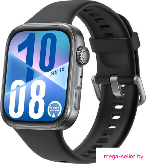 Умные часы Huawei Watch FIT 4 (черный, с черным силиконовым ремешком, международная версия)