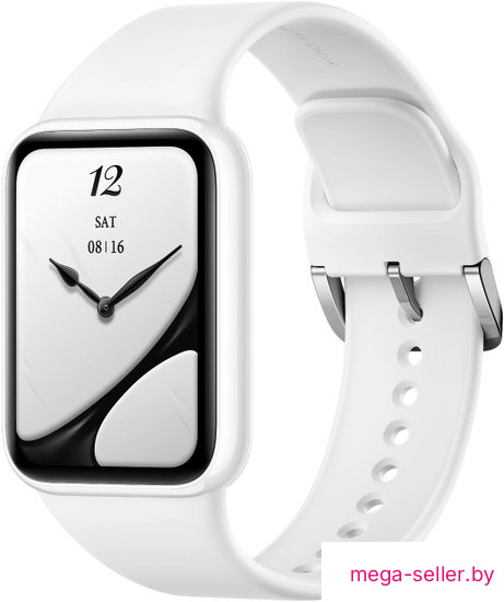 Фитнес-браслет Xiaomi Smart Band 10 Pro M2559B1 (белая керамика, с белым силиконовым ремешком, международная версия)