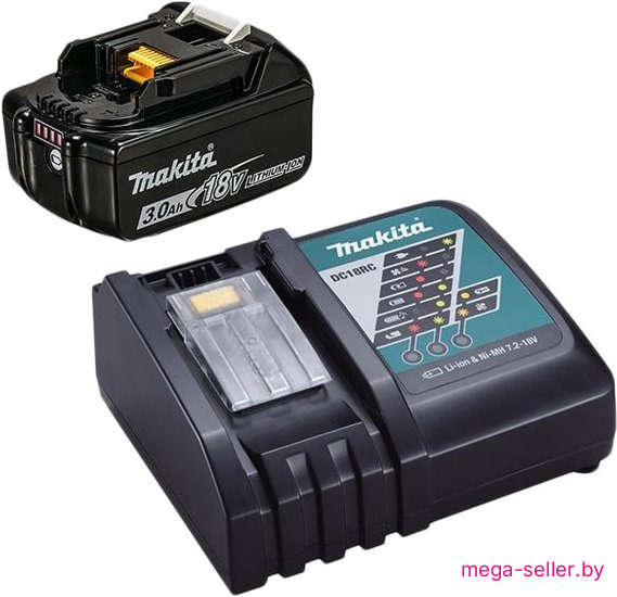 Аккумулятор с зарядным устройством Makita BL1830B + DC18RC (18В/3.0 Ah + 7.2-18В)