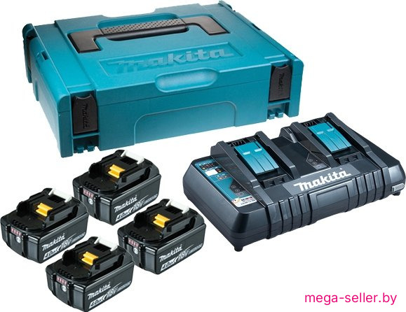 Аккумулятор с зарядным устройством Makita BL1850B + DC18RD (18В/5.0 а*ч + 18В)