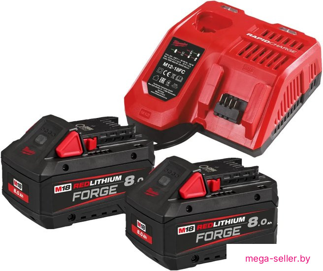 Аккумулятор с зарядным устройством Milwaukee M18FORGENRG-802 4933498612 (12-18В + 18В/8 Ач)