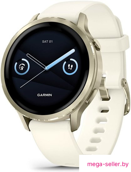 Умные часы Garmin Venu 4 41 мм (золотистый/слоновая кость)