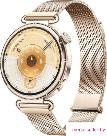 Умные часы Huawei Watch GT 6 41 мм (золотистый, с золотистым миланским браслетом, международная версия)