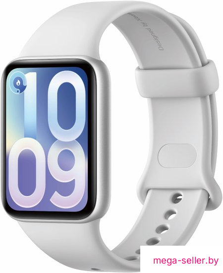 Фитнес-браслет Xiaomi Smart Band 10 Pro M2552B1 (серебристый, со светло-серым силиконовым ремешком, международная версия)