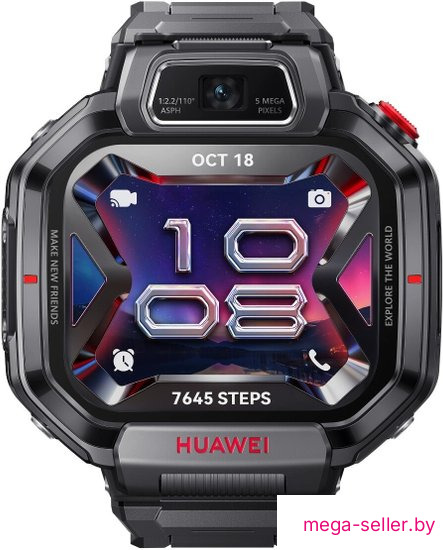 Детские умные часы Huawei Watch Kids X1 Pro (черный, с черным ремешком, международная версия)
