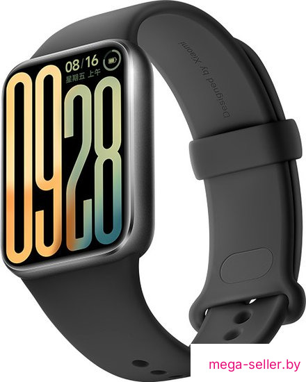 Фитнес-браслет Xiaomi Smart Band 9 Pro (серый, с черным силиконовым ремешком, международная версия)