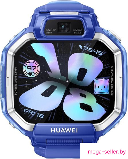 Детские умные часы Huawei Watch Kids X1 (синий, с синим ремешком, международная версия)