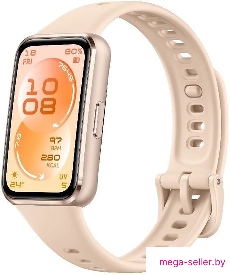 Фитнес-браслет Huawei Band 11 (бежевый алюминиевый корпус, с бежевым силиконовым ремешком, международная версия)