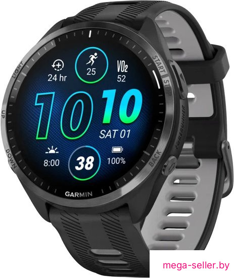 Умные часы Garmin Forerunner 965 (черный/серый)