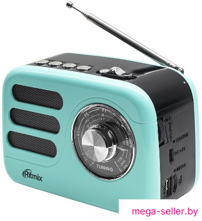 Радиоприемник Ritmix RPR-033 (лазурный)