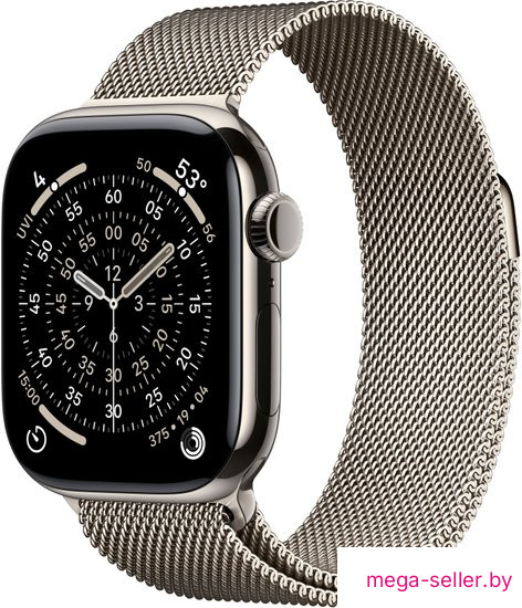 Умные часы Apple Watch Series 11 LTE 42 мм (титановый корпус, природный/природный, миланская петля)