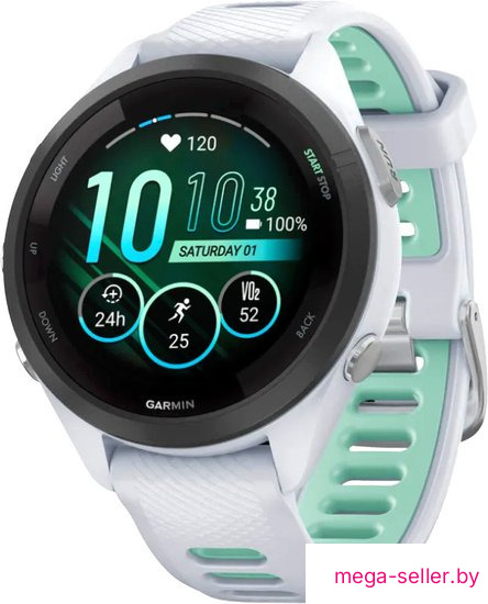 Умные часы Garmin Forerunner 265S (белый камень/нео-тропик)