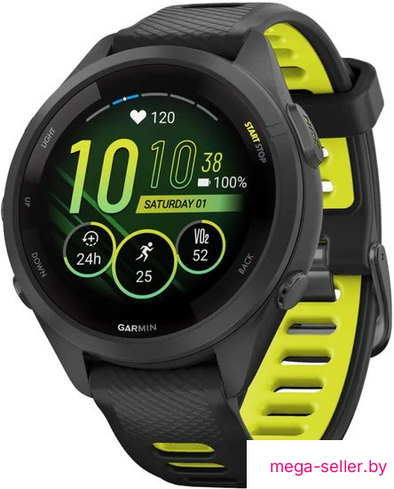 Умные часы Garmin Forerunner 265S (черный/желтый)